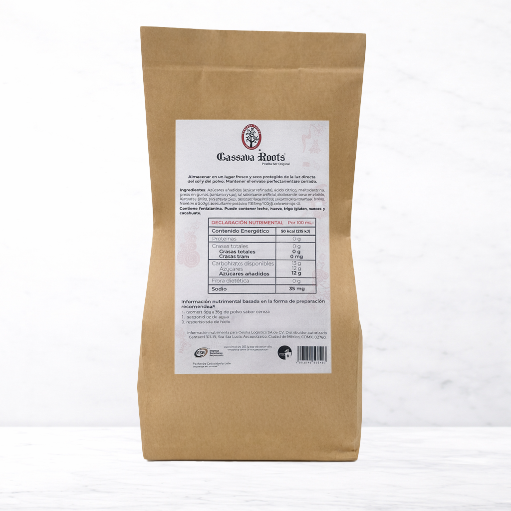 Saborizante en polvo sabor Cereza 1 Kilo