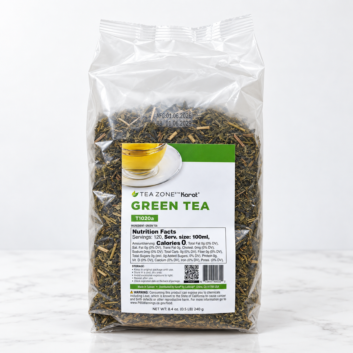 Infusión de té verde