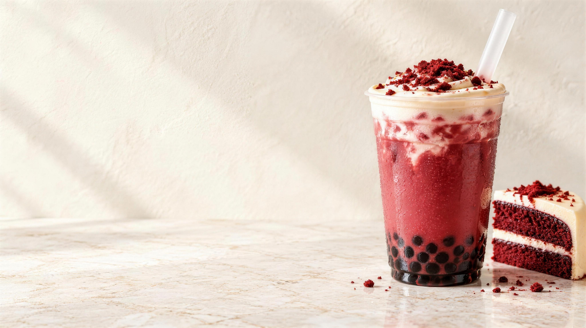 Red velvet bubble tea