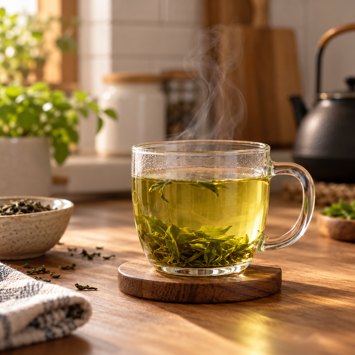 Infusión de té verde