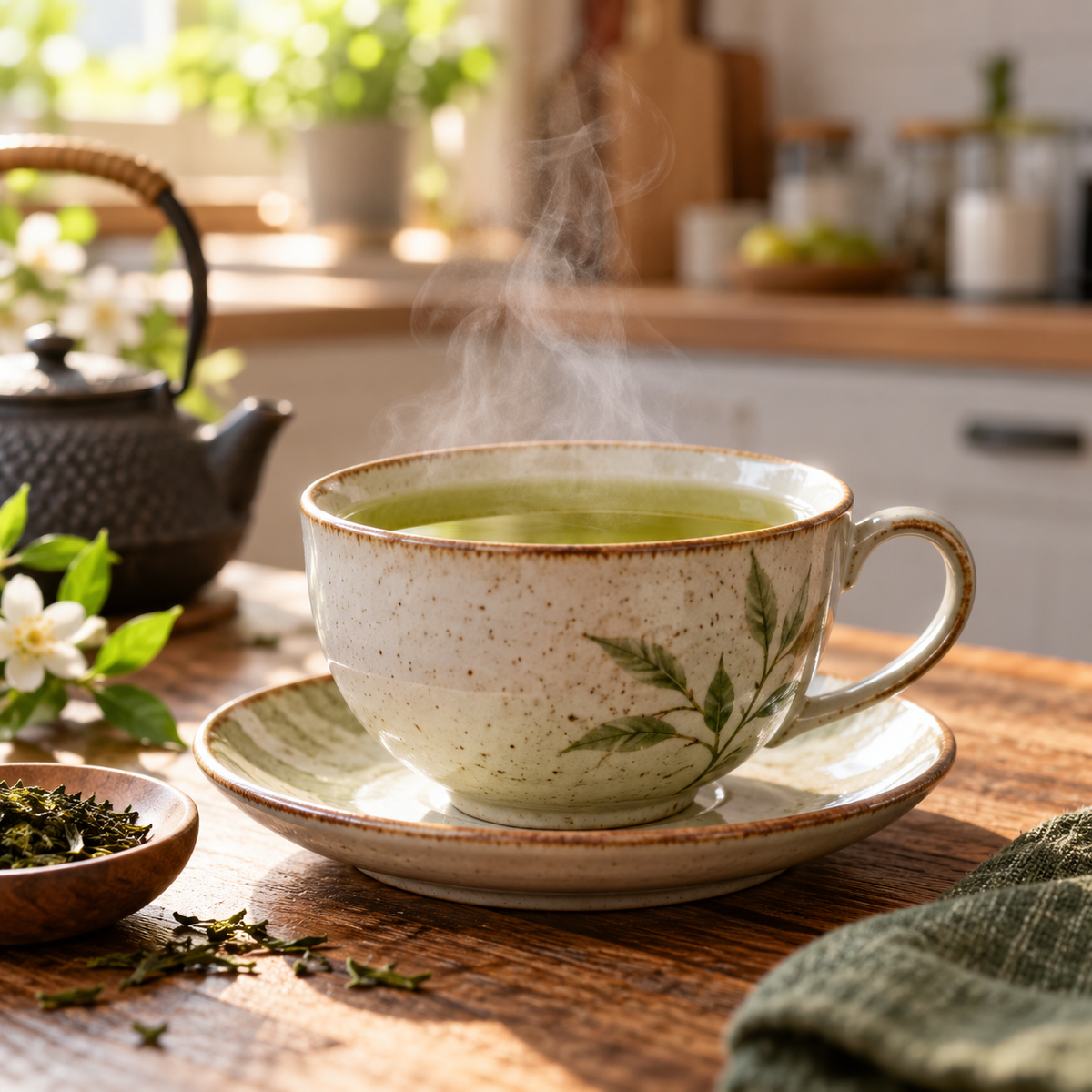 Infusión de té verde